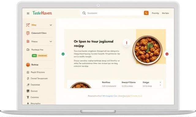 TasteHaven recipe portal screenshot