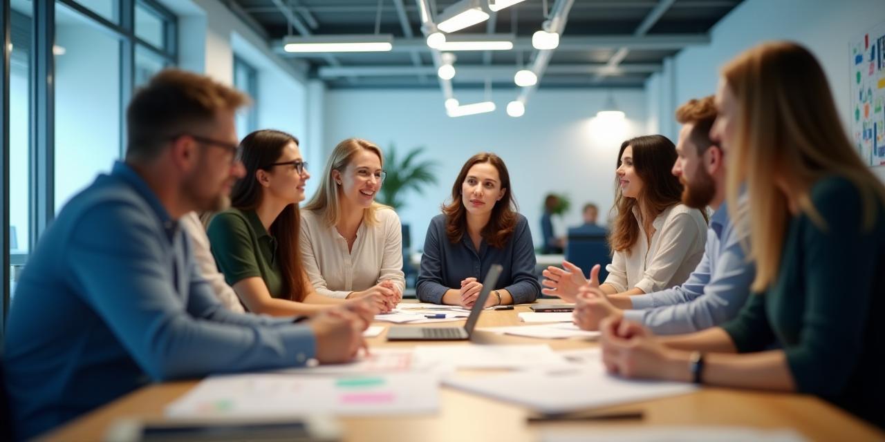 Creative team brainstorming at Britannia Digital studio