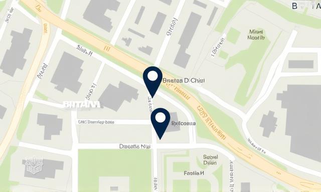Map showing Britannia Digital Manchester office